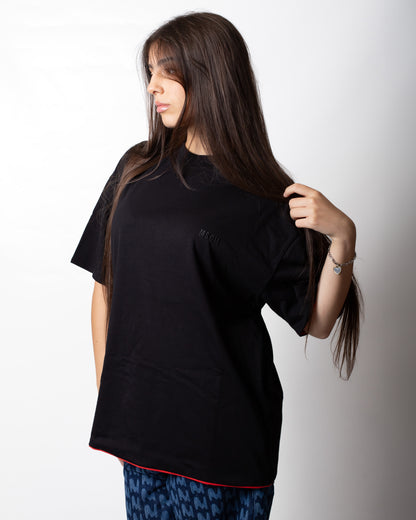 T-Shirt MSGM doppio tessuto con ricamo