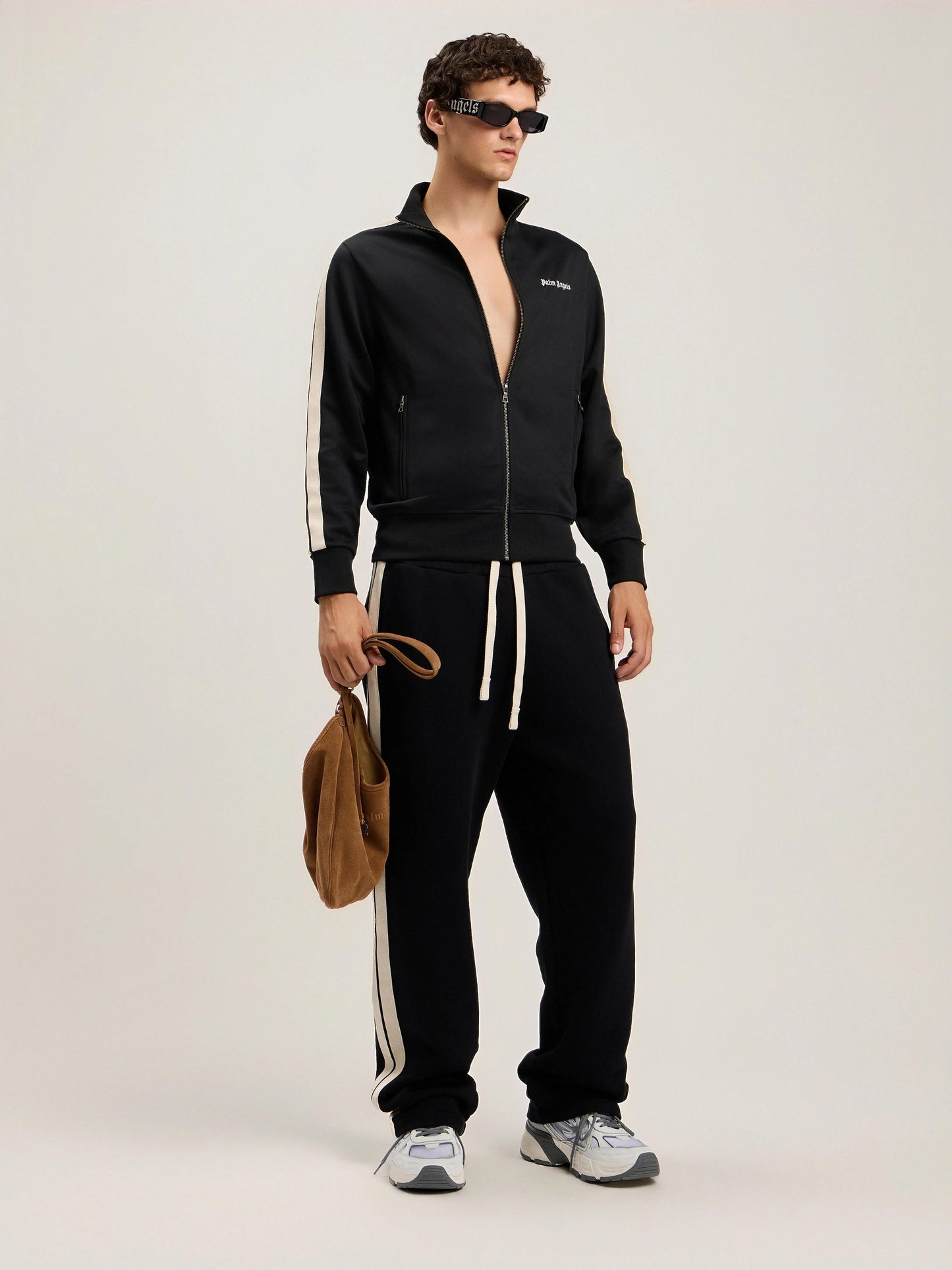 Felpa Palm Angels fullzip "Classic Logo" uomo