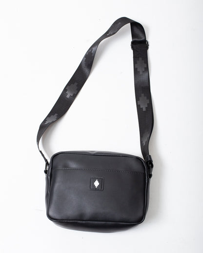 Borsa Marcelo Burlon in ecopelle con tracolla e logo wings colorfull