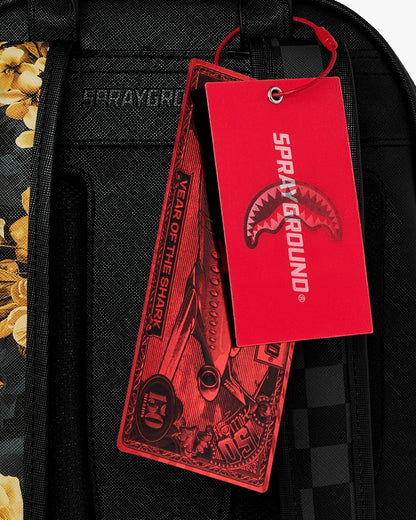 Zainetto Sprayground nero GOLD FLORAL REMIX SAVAGE BACKPACK