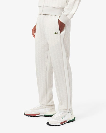 Pantalone Lacoste logato allover uomo