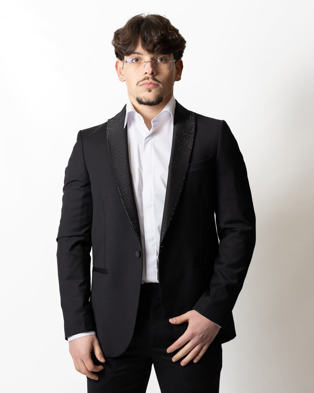 Abito Daniele Alessandrini "Sartoria" con strass uomo