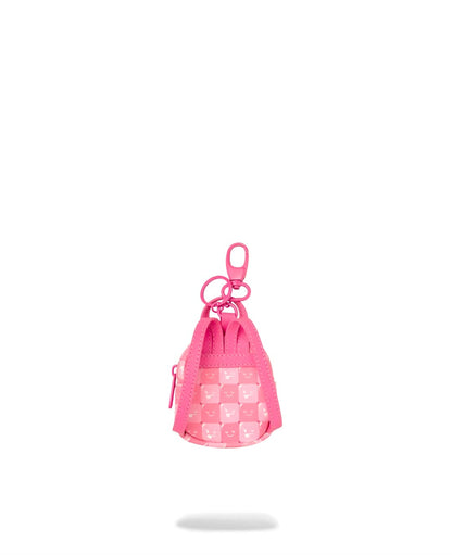 Portachiavi Sprayground fucsia PINK NEW CHECK FACES BACKPACK KEYCHAIN