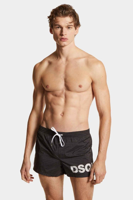Boxer mare Dsquared2 con logo jacquard uomo