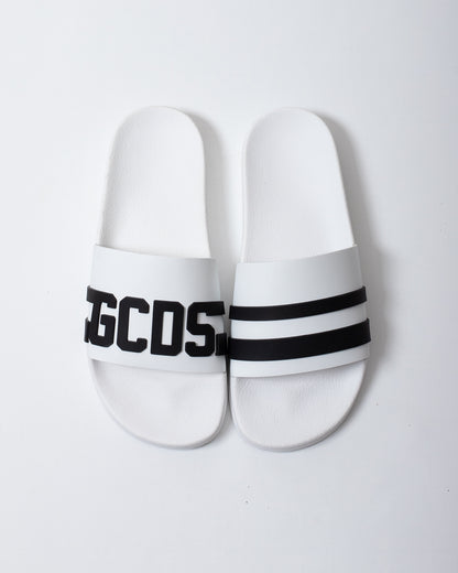 Ciabatte GCDS in gomma con logo in rilievo uomo