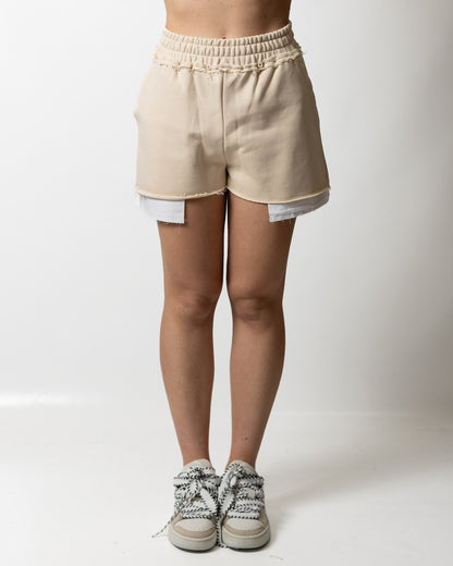 Bermuda Comme des Fuckdown in felpa con ricamo donna