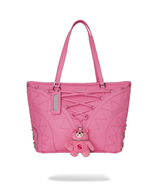 Borsa Sprayground rosa Baby bear baddie deux tote