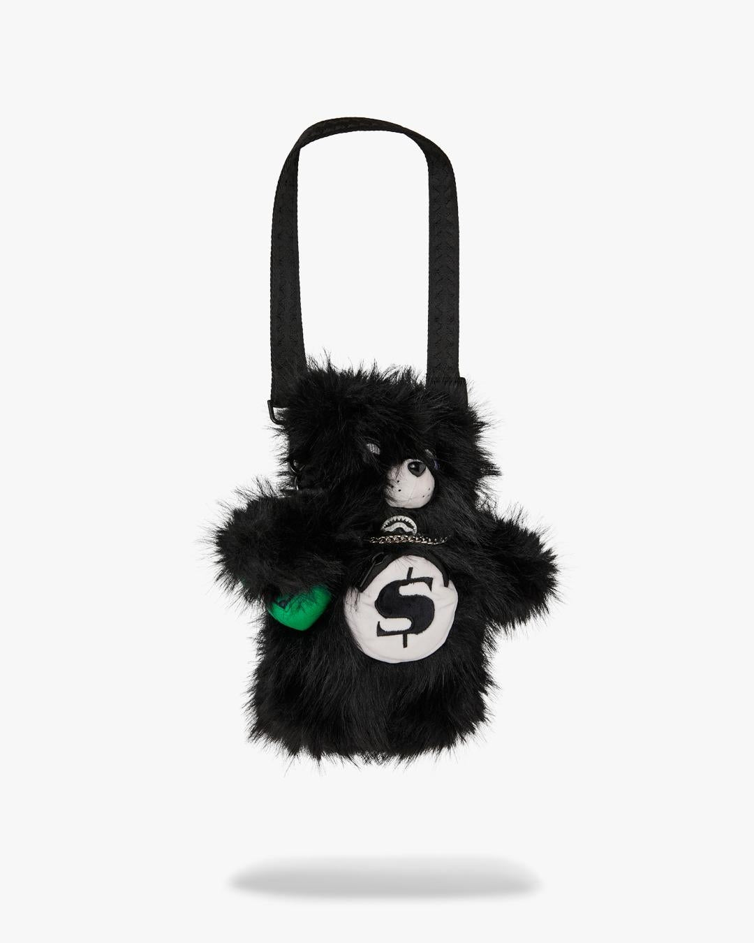 Zaino Sprayground orsetto nero "FUR CRAY BLACK BEAR CUB BACKPACK"
