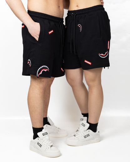 Bermuda Sprayground "Shark Patches black"