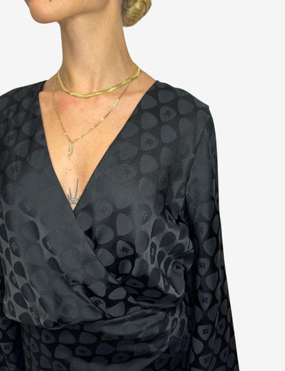 Abito con drappeggio e maniche lunghe JOHN RICHMOND