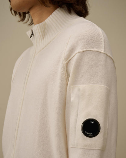 Maglia C.P. Company fullzip in misto lana uomo