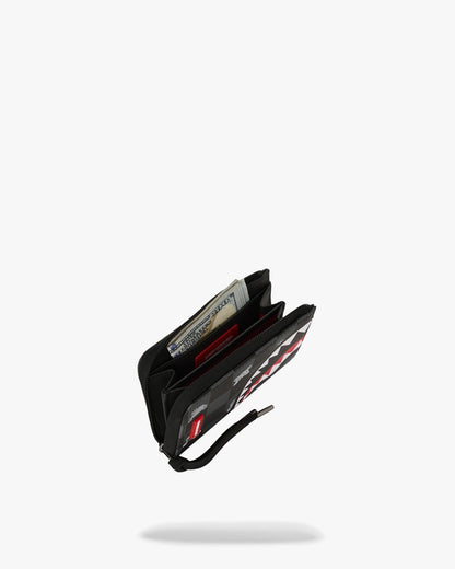 Portafoglio Sprayground nero GRAY PEEKING CHARACTER CHECK WALLET
