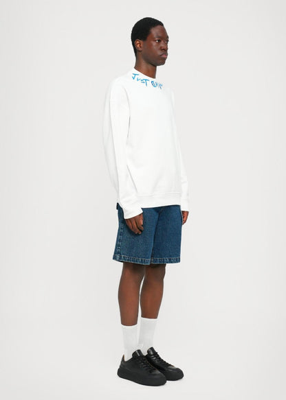 Felpa Just Cavalli girocollo "Loose Logo Embroider" uomo