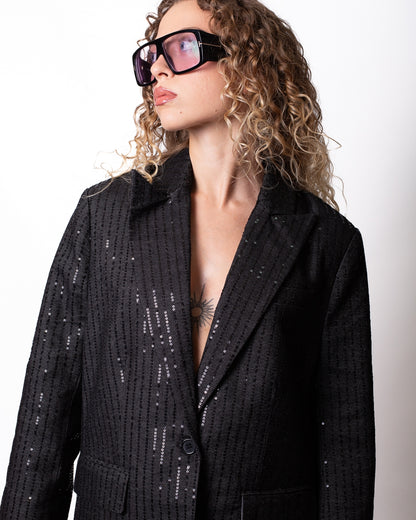 Giacca blazer Richmond X monopetto con paillettes donna