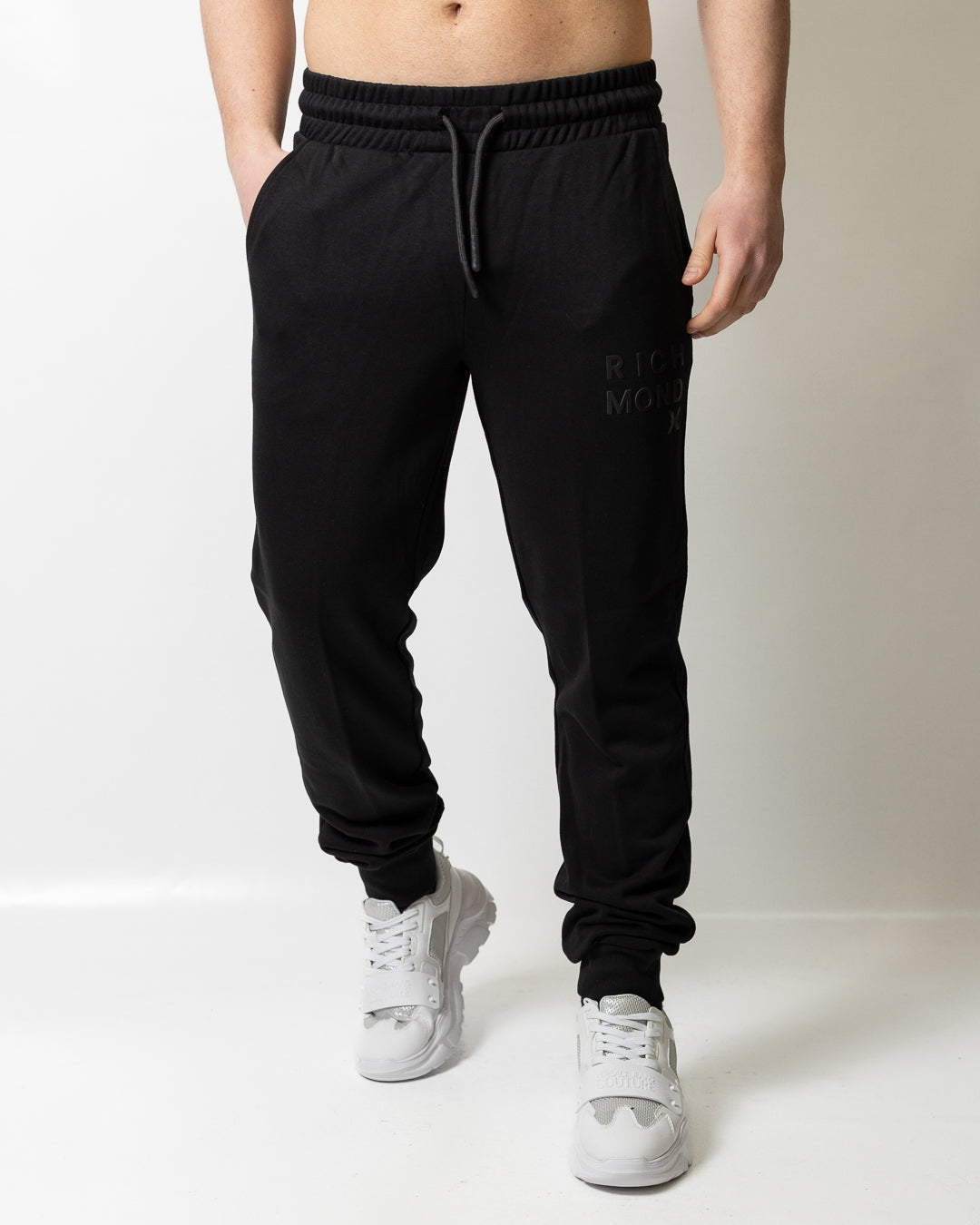 Pantalone Richmond X in felpa con logo tonal uomo