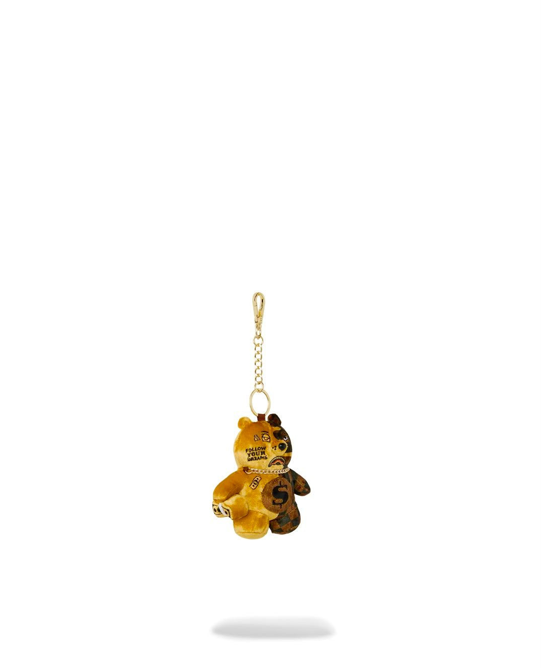 Portachiavi Sprayground marrone SIP GOLD DRIP BEAR KEYCHAIN