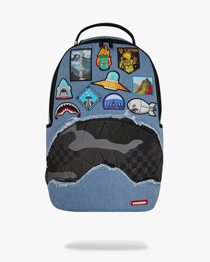 Zaino Sprayground denim "DENIM TEAR 3 AM PATCHES BACKPACK"