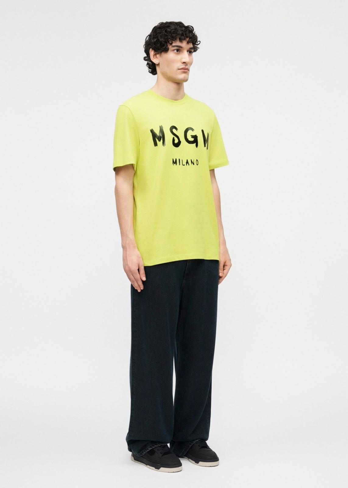 T-Shirt MSGM logo paint