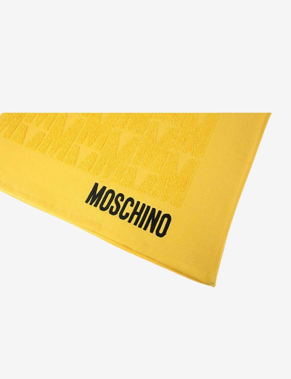 Telo mare Moschino con logo all-over