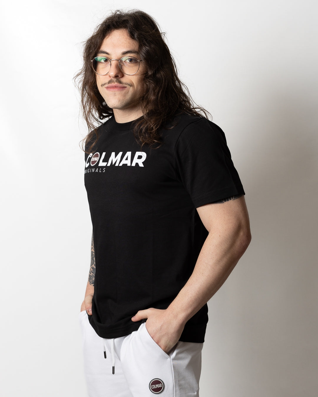 T-Shirt Colmar regular con stampa logata uomo