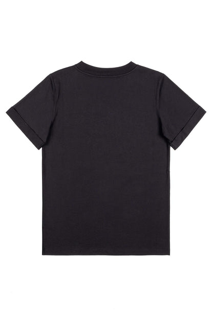 T-Shirt Nenette con strass tono su tono donna
