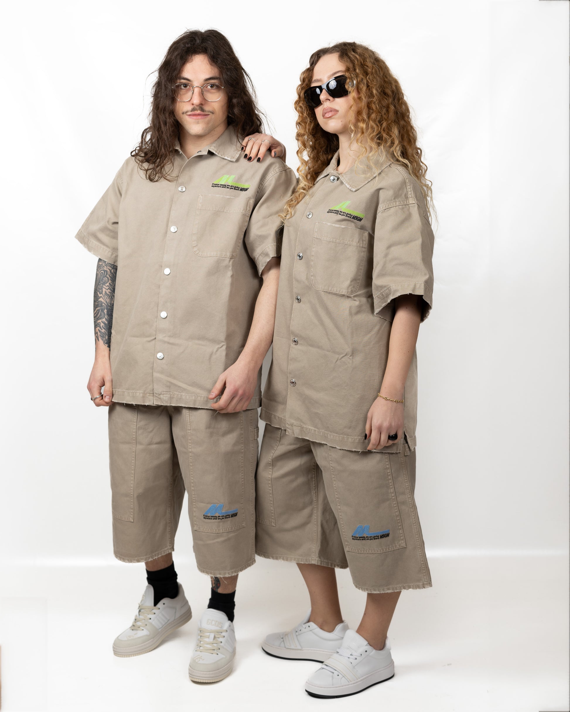 Bermuda MSGM carpenter con ricamo