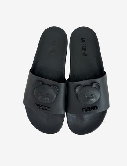 Ciabatte Moschino con logo Teddy Bear in rilievo uomo