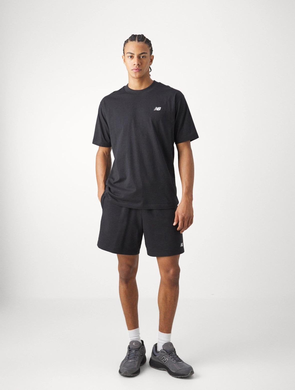 T-shirt New Balance girocollo con logo ricamato