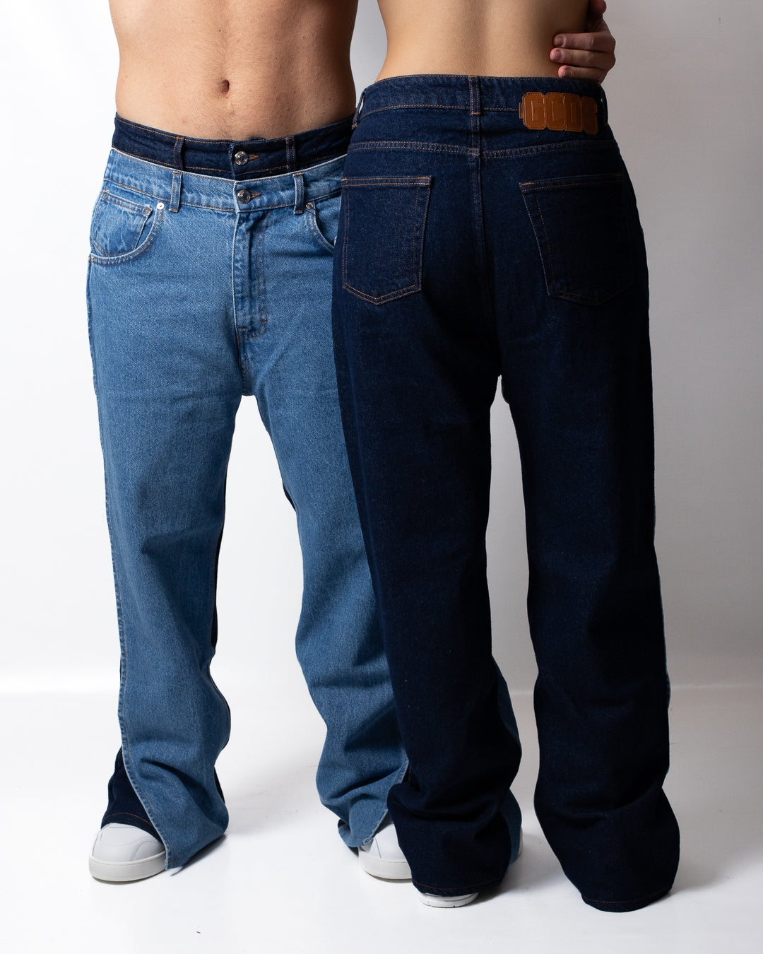 Jeans GCDS layered loose fit