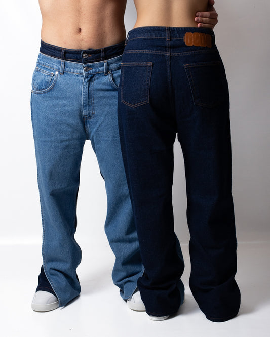 Jeans GCDS layered loose fit
