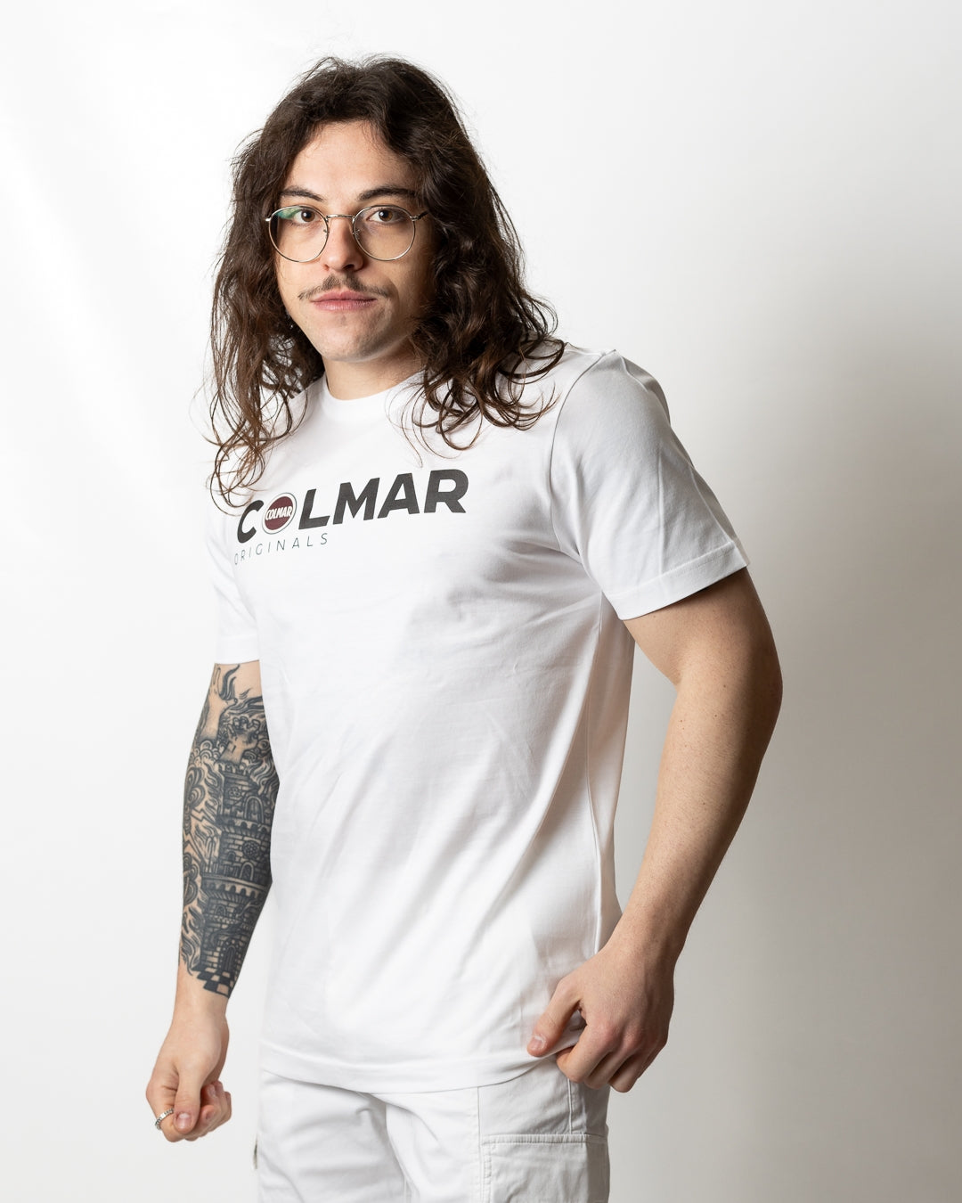T-Shirt Colmar regular con stampa logata uomo