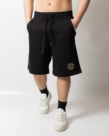 Bermuda Versace Jeans Couture in felpa "V-Emblem Patch" uomo