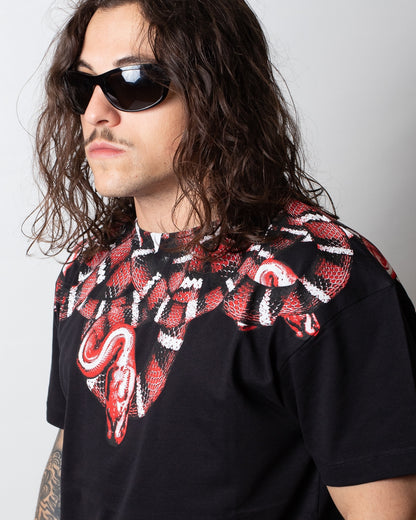 T-Shirt Marcelo Burlon "Red Snake" uomo