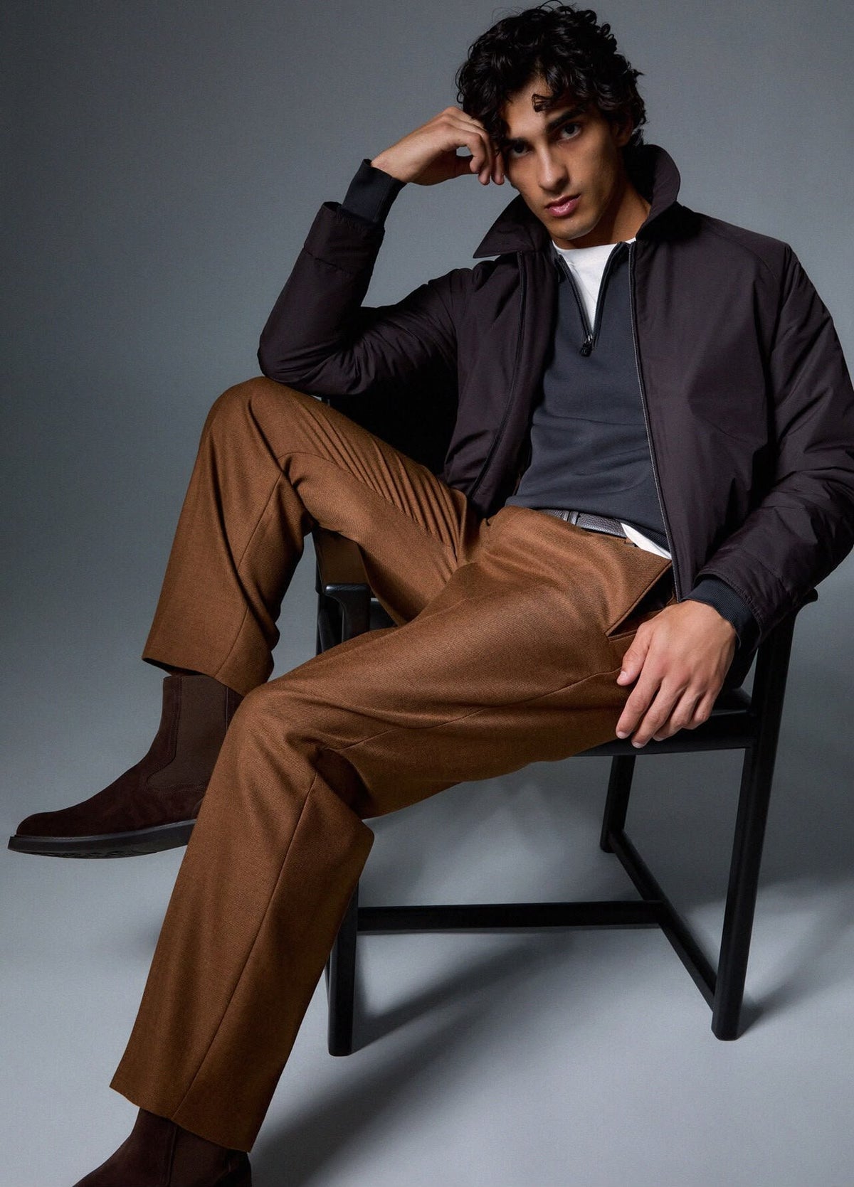 Pantalone Liu Jo in lana con logo metallico