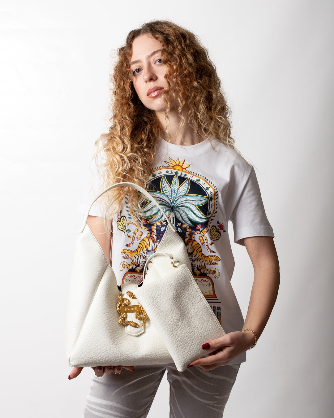 Borsa Just Cavalli "Buffalo Grainy" donna