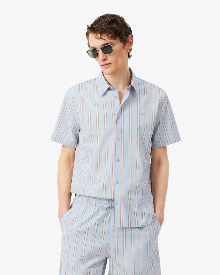 Camicia Lacoste regular a strisce uomo