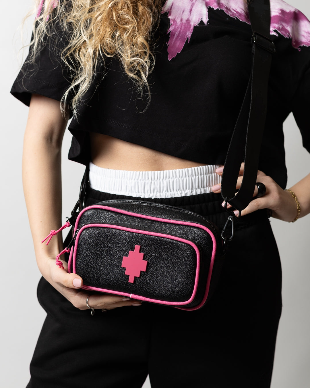 Tracolla Marcelo Burlon in ecopelle "County"