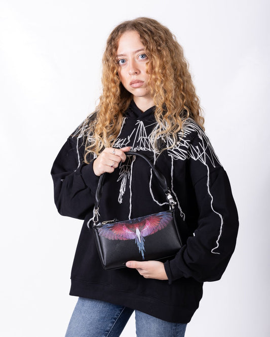 Borsa Marcelo Burlon in ecopelle "Icon Wings "