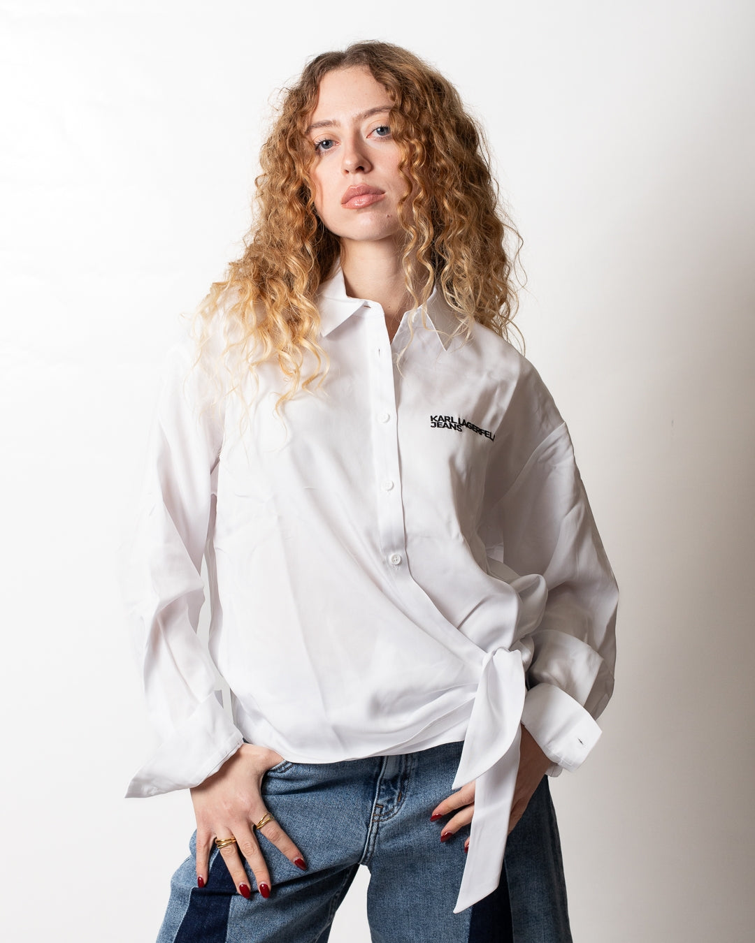 Blusa Karl Lagerfeld Jeans a camicia donna
