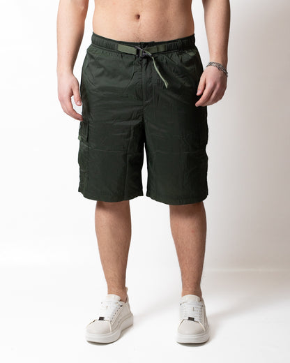Short Lacoste cargo in nylon uomo