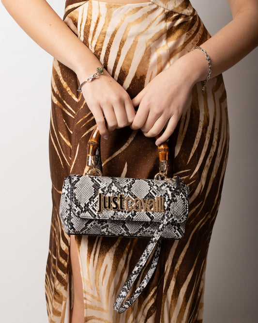 Borsa Just Cavalli "Phyton Bamboo" donna