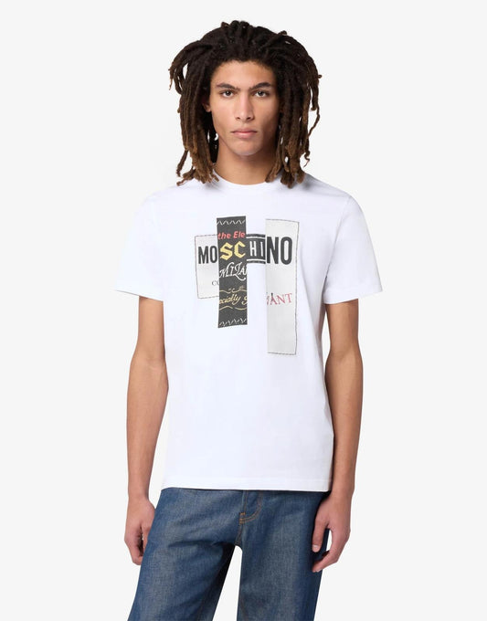 T-Shirt Moschino "Labels Print" uomo