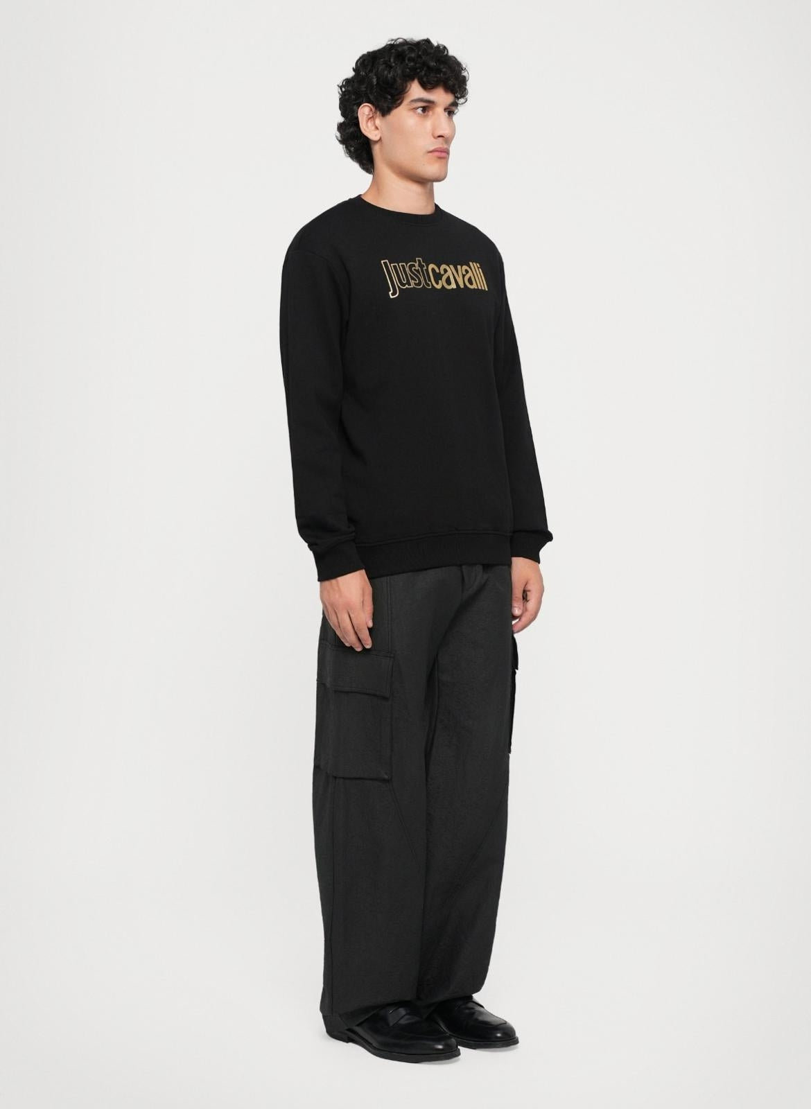 Felpa Just Cavalli girocollo "Institutional Logo" uomo