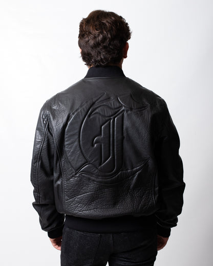 Giubbotto Just Cavalli bomber in vera pelle uomo