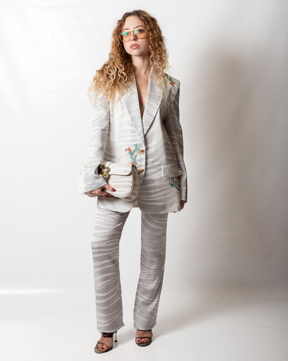 Giacca blazer Just Cavalli monopetto "Panel Foulard" donna