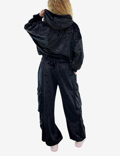 Pantalone Disclaimer cargo in ciniglia donna