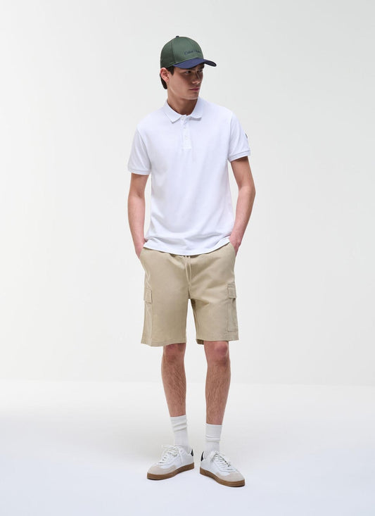 Polo Colmar con logo in silicone manica uomo