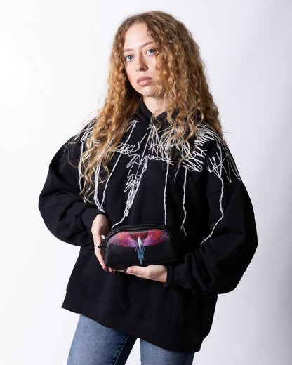 Pochette Marcelo Burlon in ecopelle "Icon Wings "
