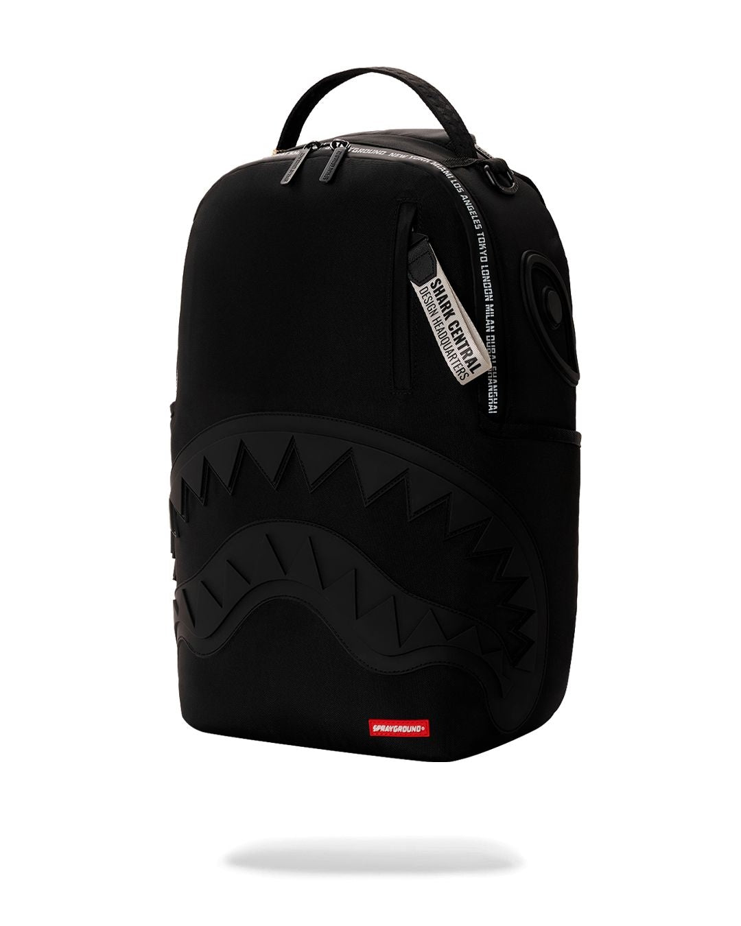Zaino Sprayground nero SHARK CENTRAL PRINTED ZIP BACKPACK