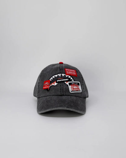 Cappello Sprayground in denim con patch